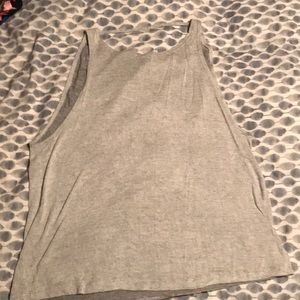 Super cute grey backless tank